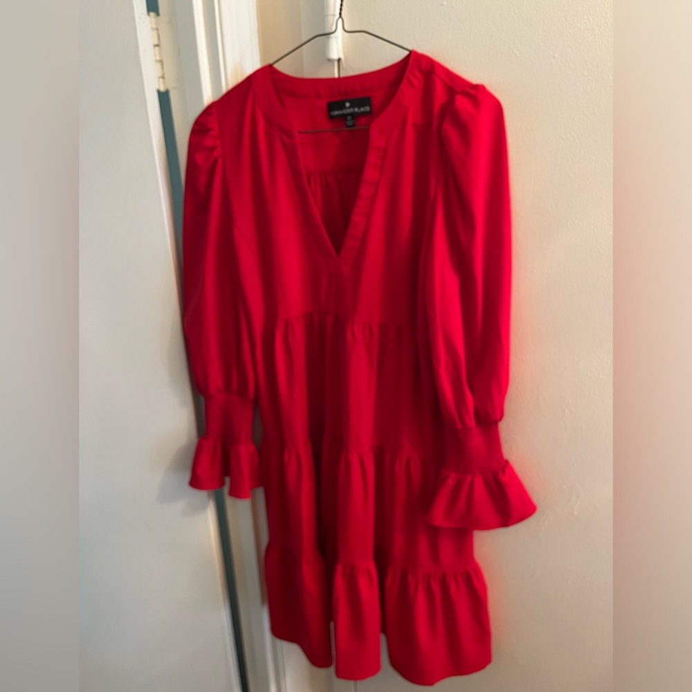 Red Crepe Kenzo Dress